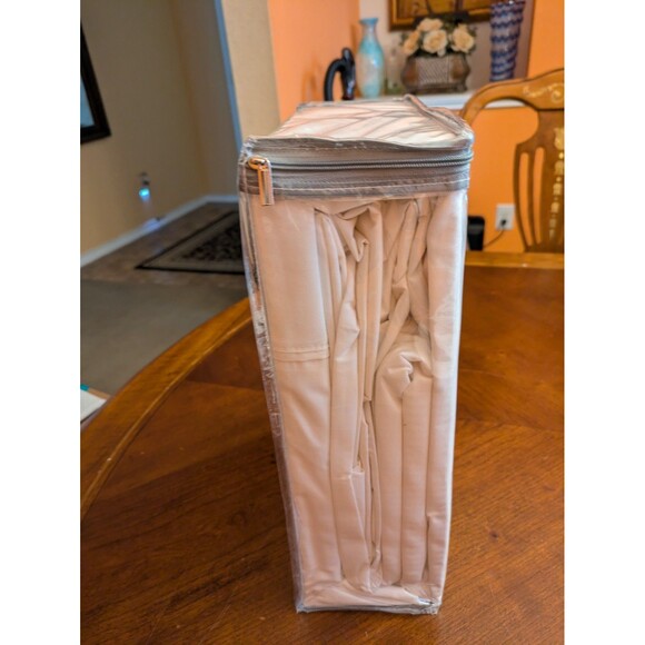 Hampton House King Sheet Set 4pcs White Pillow Cases100% Cotton Sateen 500 TC - Picture 7 of 7